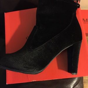 Ankle velvet boots sold separately for $25 as a bundle $60 all new never worn.